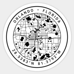 Orlando Map Sticker